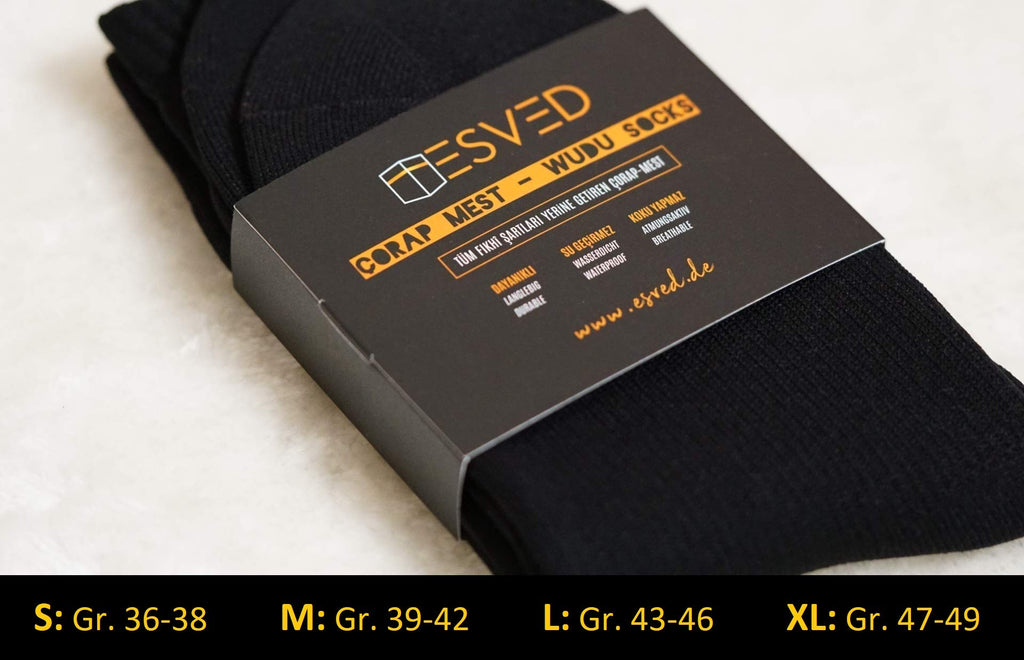 Wasserdichte Wudu Socken – Mest Socken für Abdest – ESVED