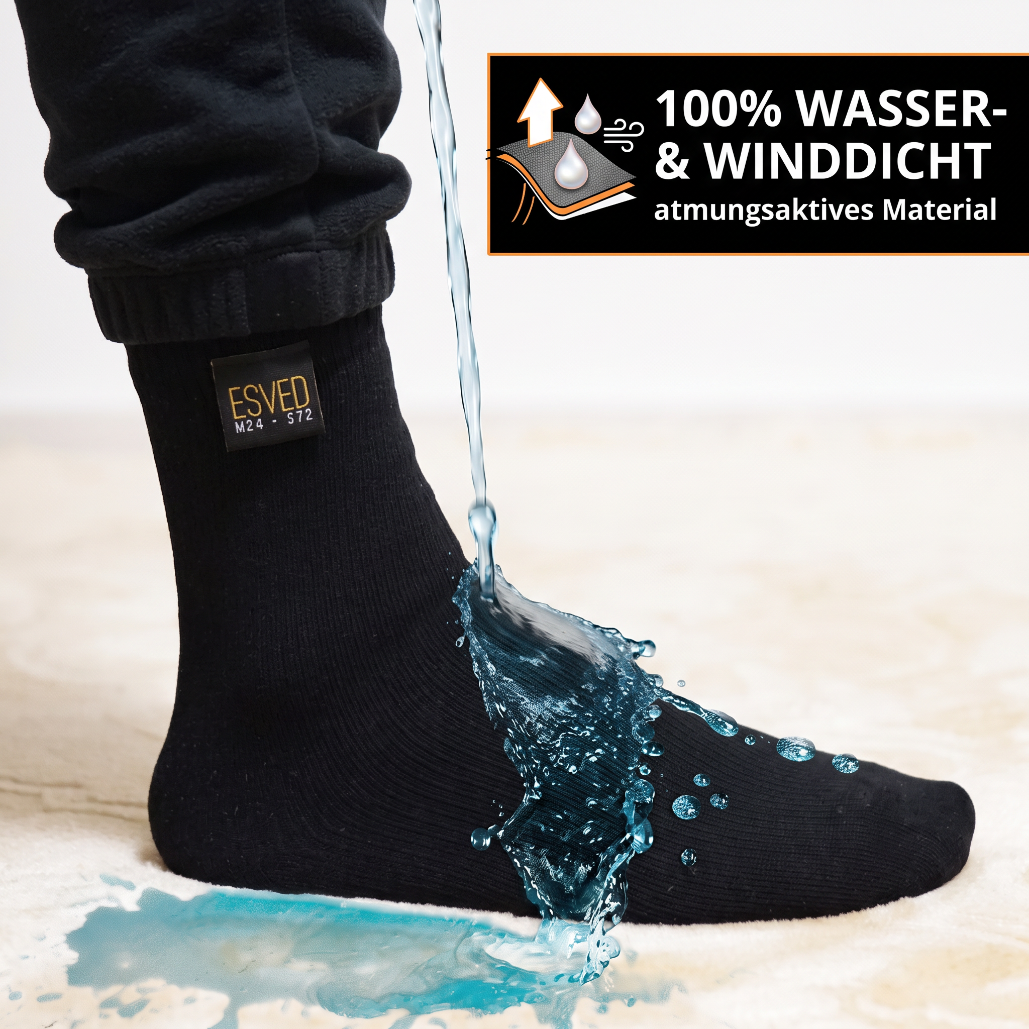 Wasserdichte Wudu Socken – Mest Socken für Abdest – ESVED